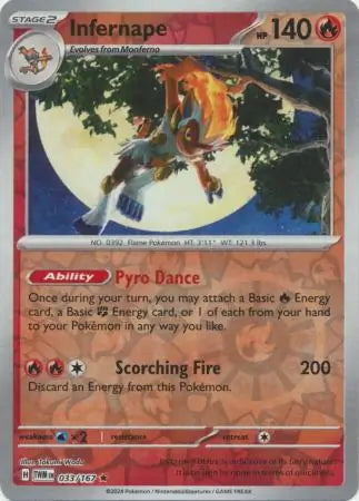 Twilight Masquerade Infernape #33/167 reverse holo